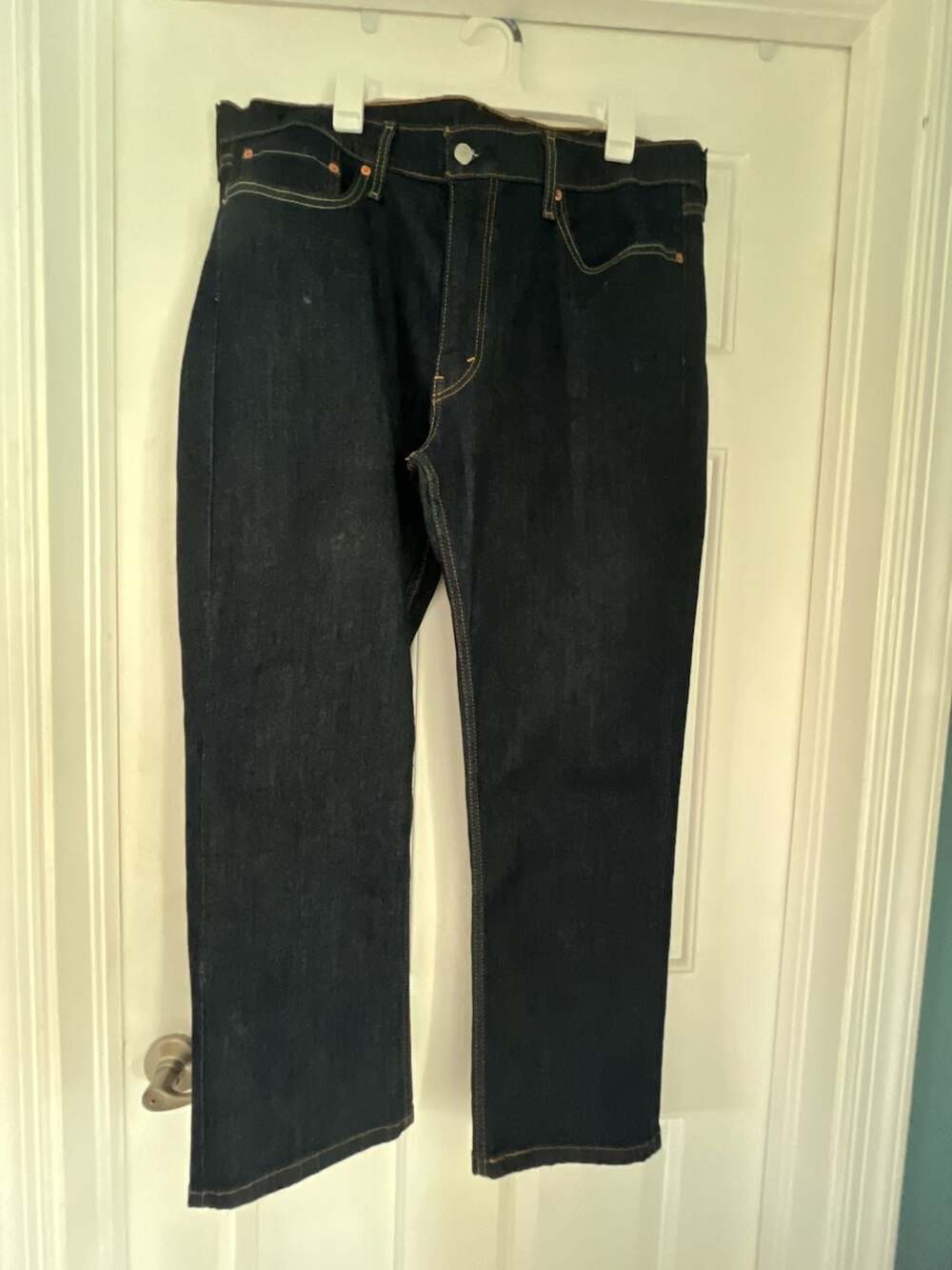 Levi's 514 Jeans Size 38x30 Dark Wash Straight Leg Denim